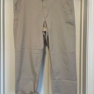 Sonoma Tan Chinos Flat Front Cotton Blend